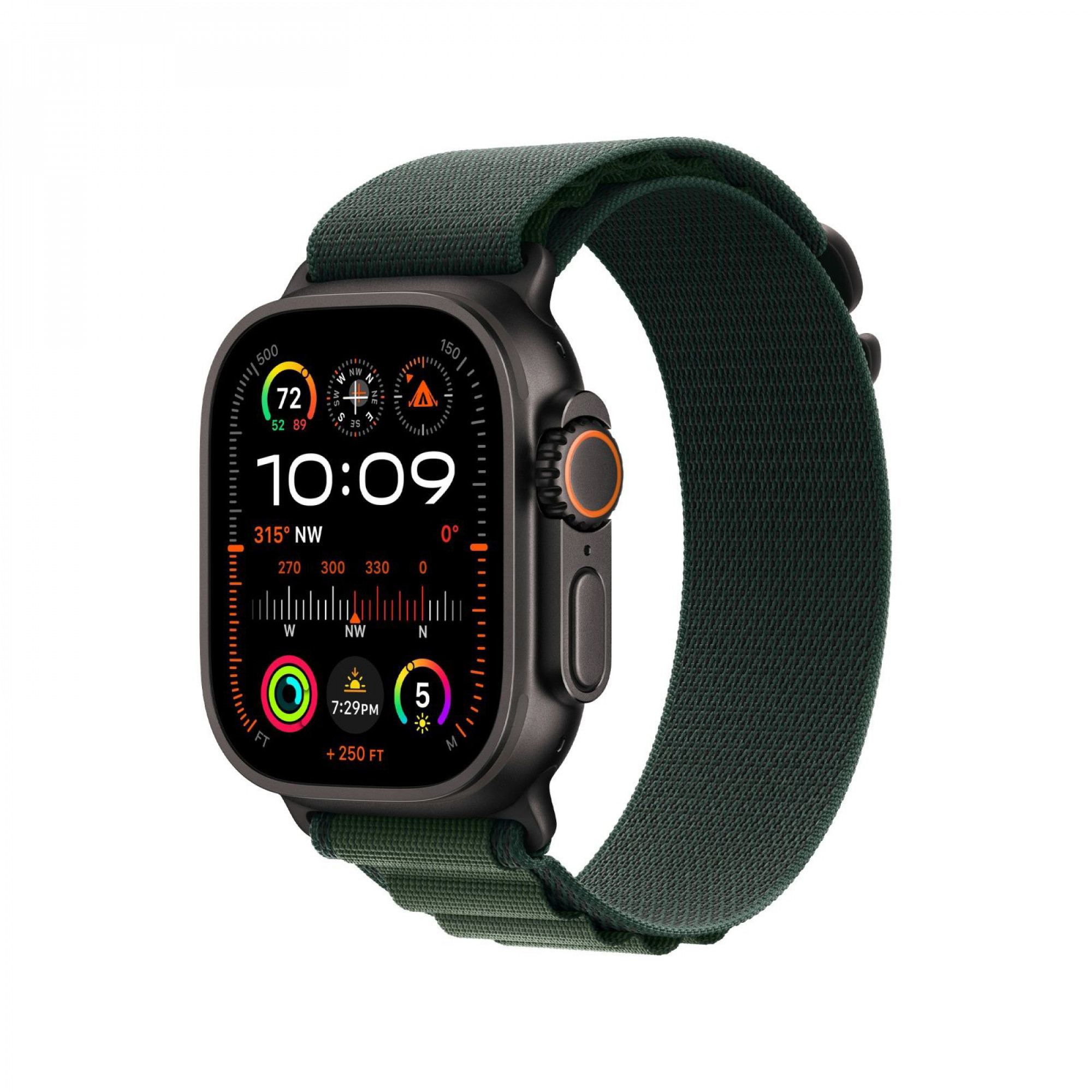 Apple Watch Ultra 2 GPS + Cellular 49mm Black Titan. Case w. Dark Green Alpine Loop M (MX4R3) б/у